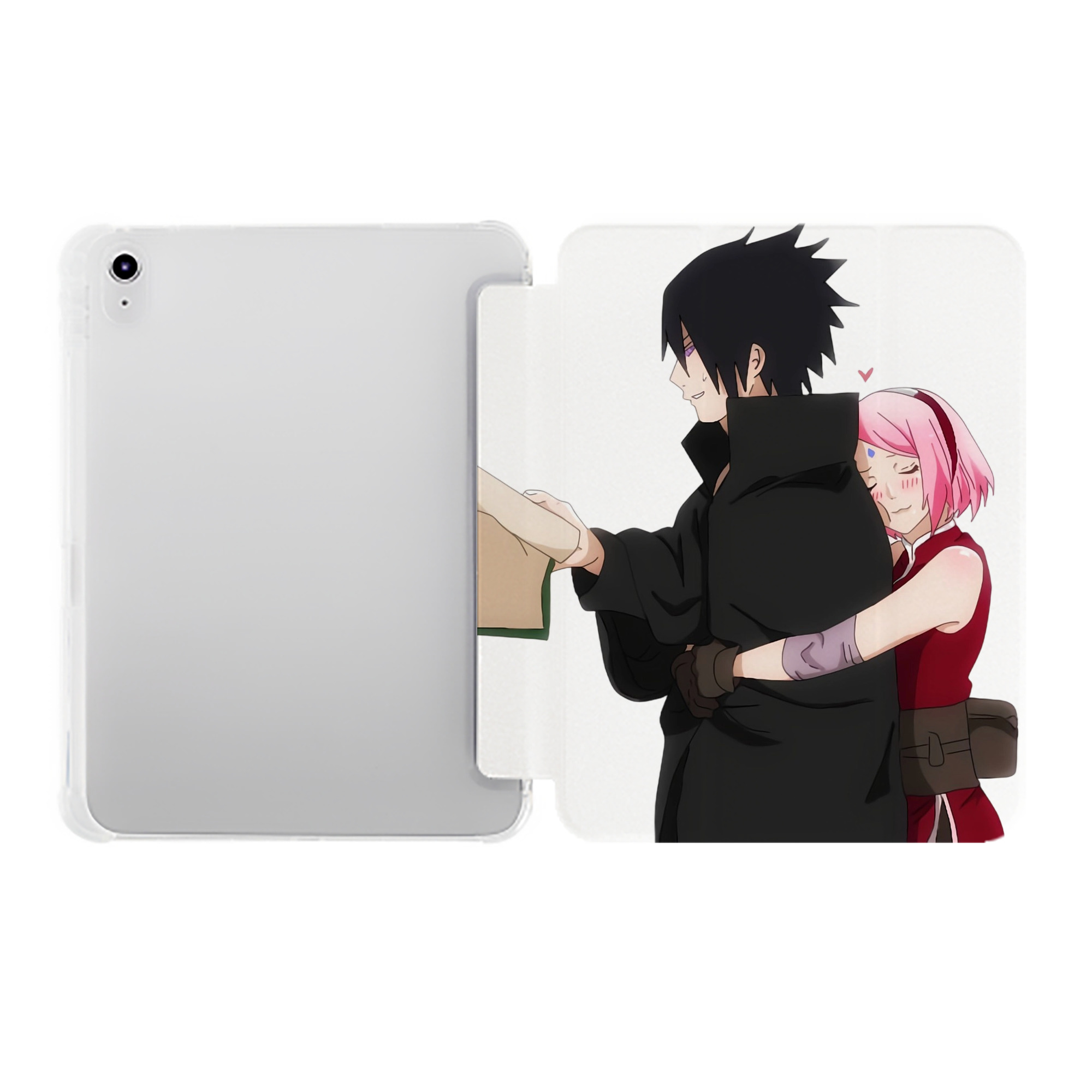 （画像用） NARUTO -ナルト- うちは サスケ Uchiha Sasuke IPad ケース ペン収納付き 三つ折りスタンド PUレザー×シリコン 対応機種9.5/10.5/10.9インチ
